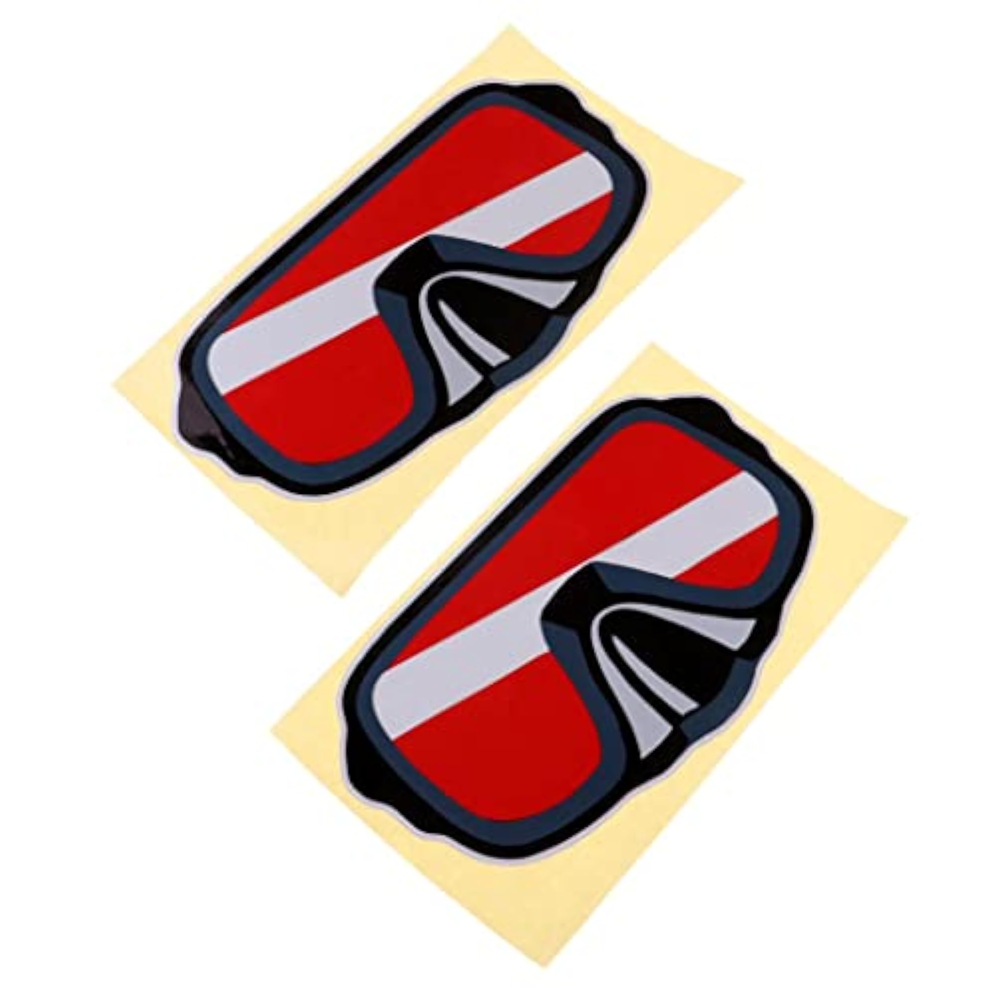 2x Reflective Scuba Diving Kayak Sticker Decal, 2 Pieces